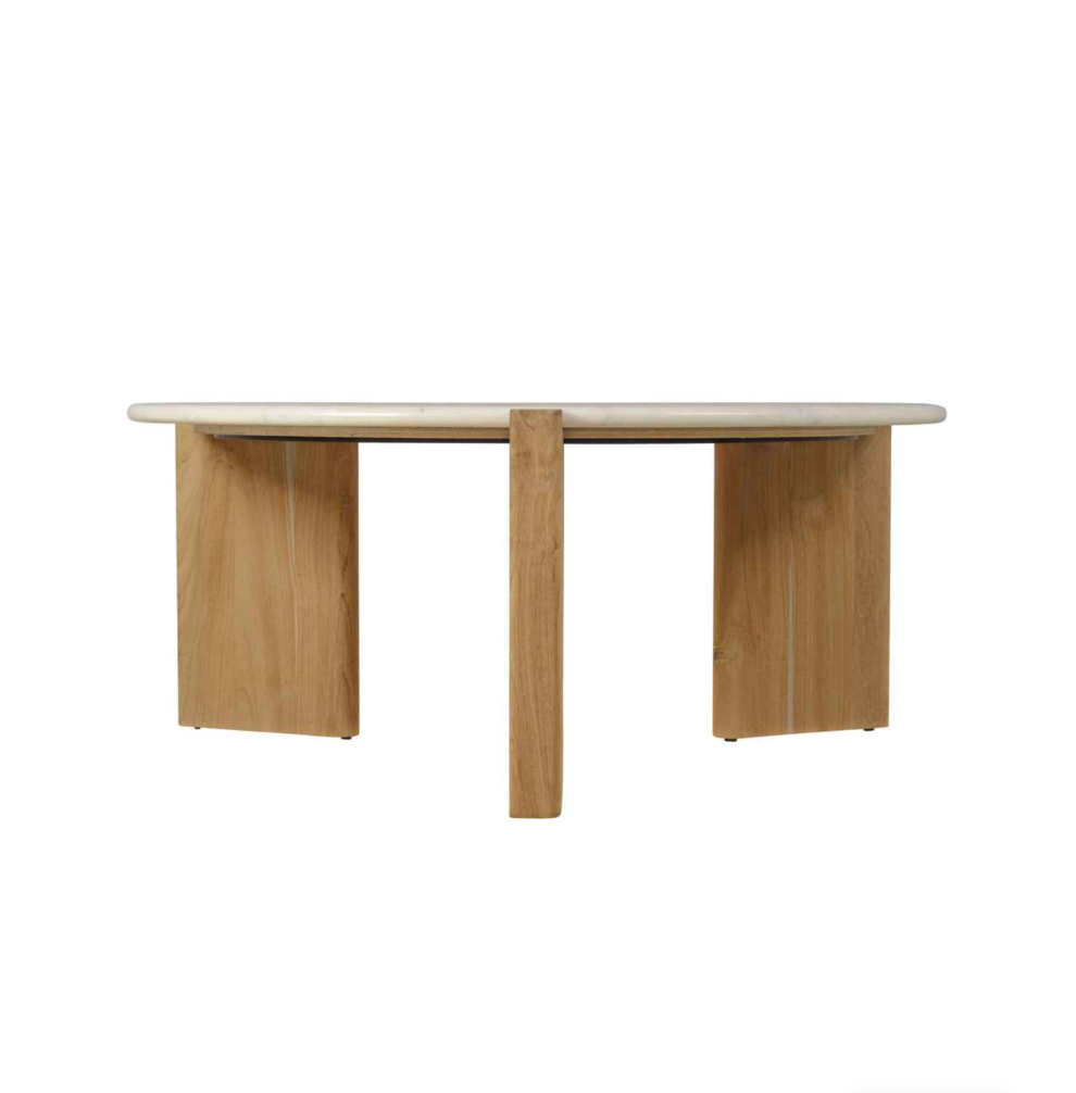 Tri-Base Round Coffee Table