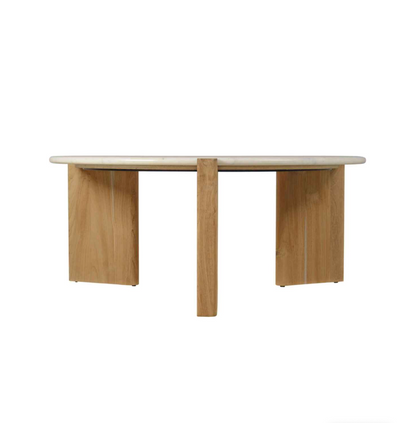 Tri-Base Round Coffee Table