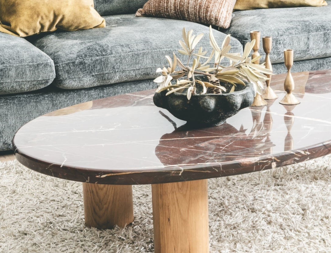 Avocado Coffee Table - marble