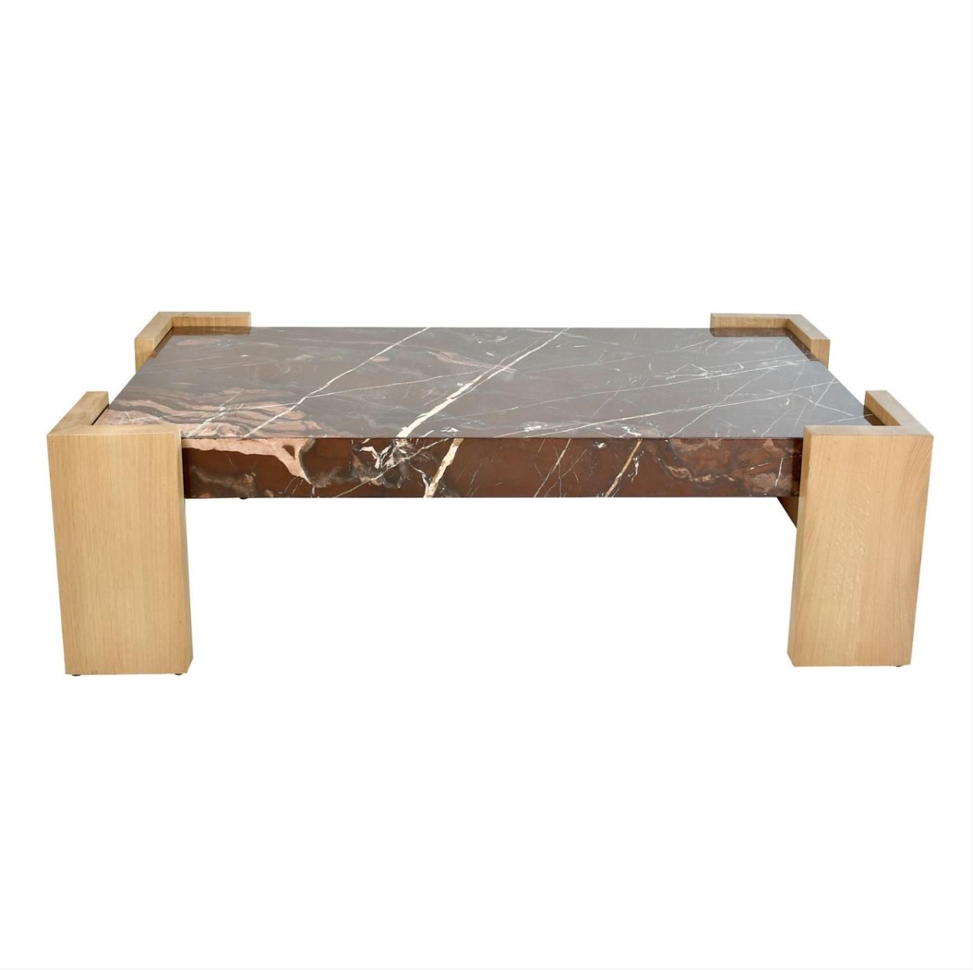 Red Jesper Marble Coffee Table