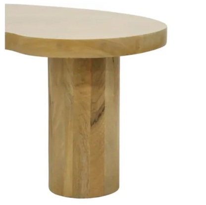 129X79CM WAVE COFFEE TABLE - NATURAL