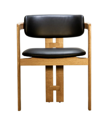 Rounded Backrest Oak Dining Chair