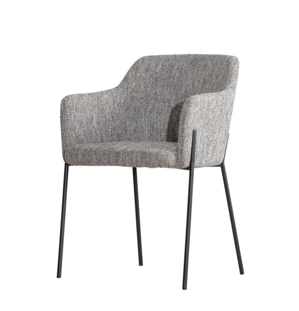 Upholstered Powdercoated Steel Dining Chair