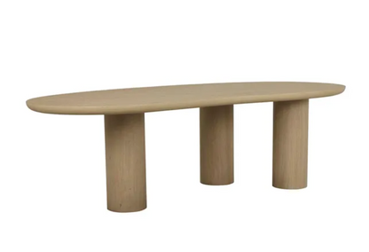 Oak Curve Dining Table