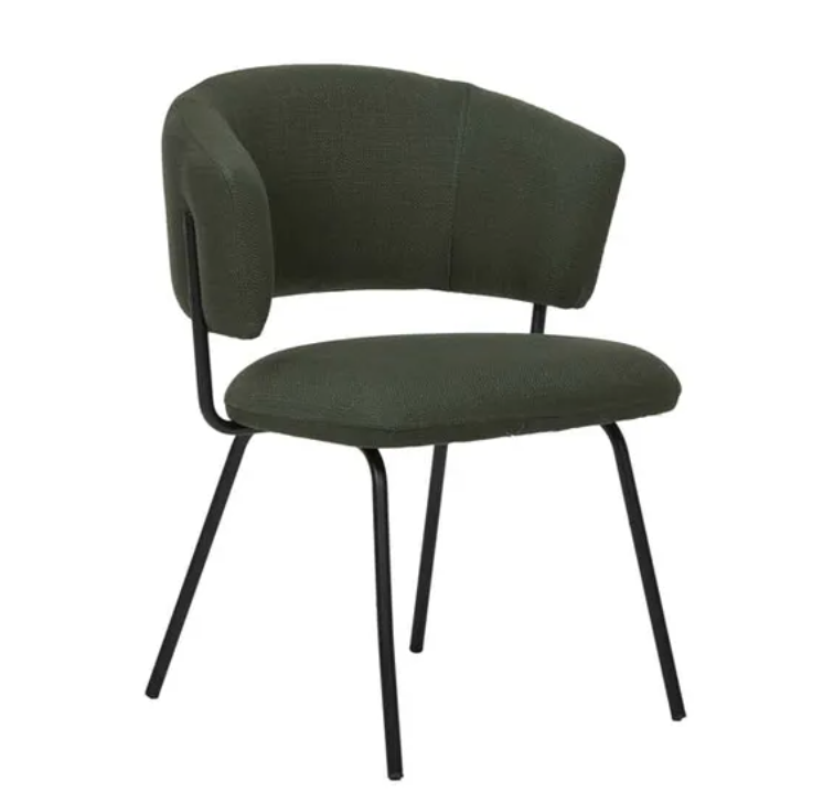 Rounded Cushions Dining Chair