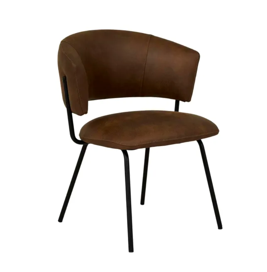 Rounded Cushions Dining Chair