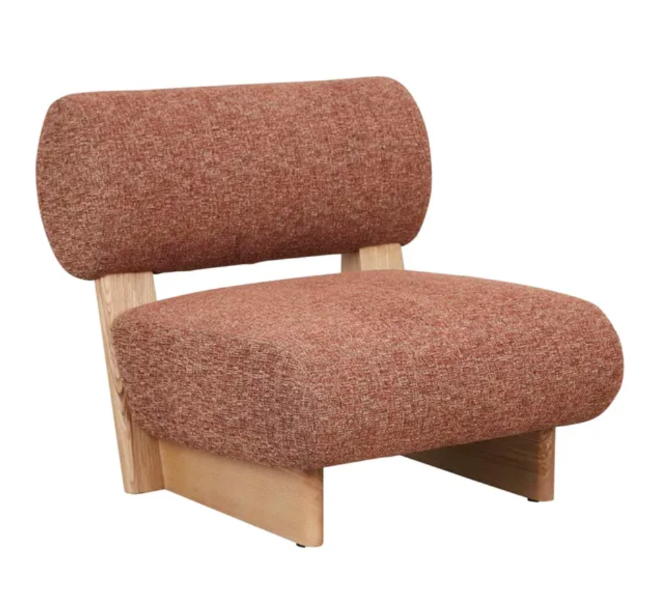 Oversized Back Roll Occasional Chair