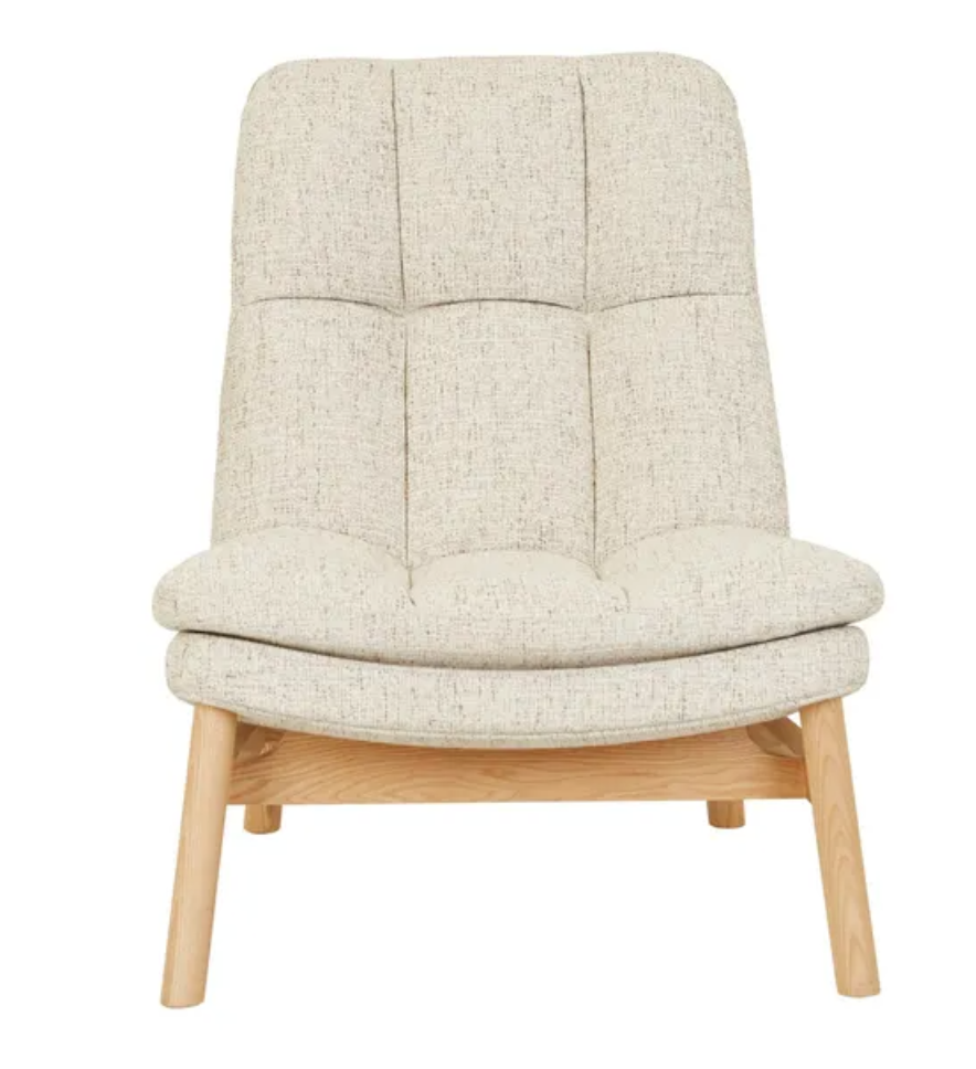 High Back Plush Occasional Chair