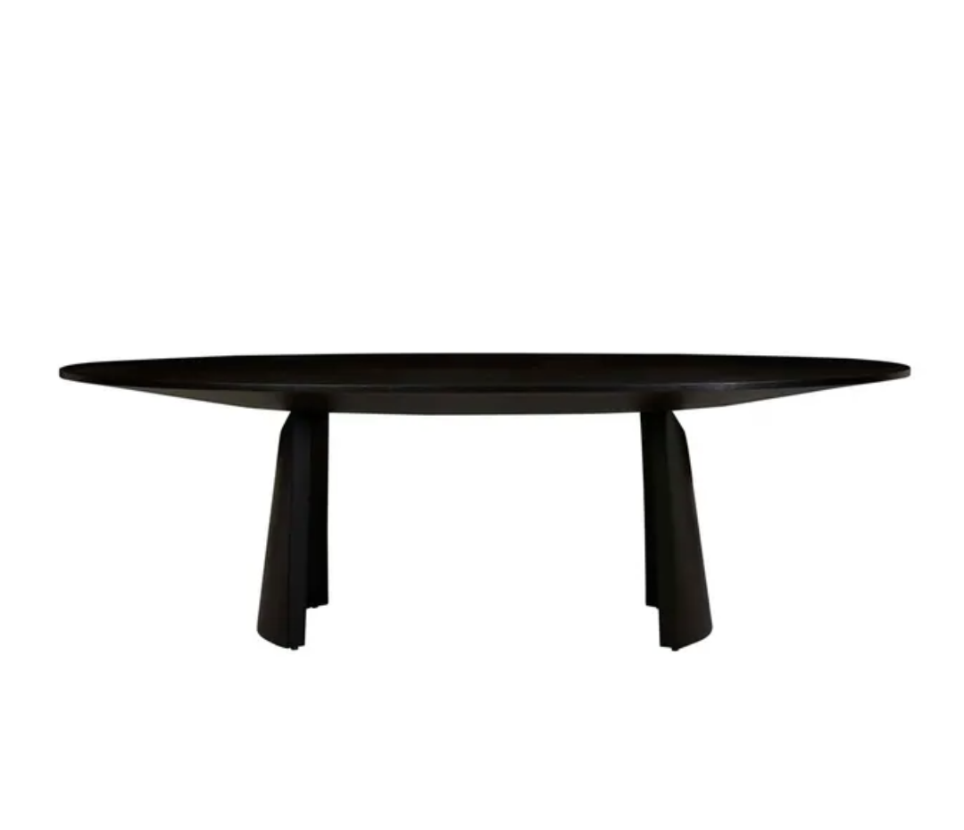 Sculptural Curved Base Dining Table