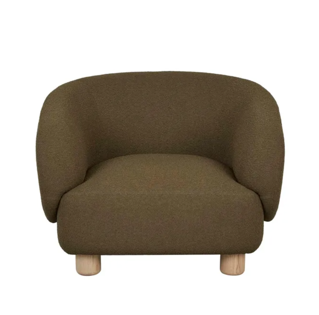 Curved Back Occasional Chair