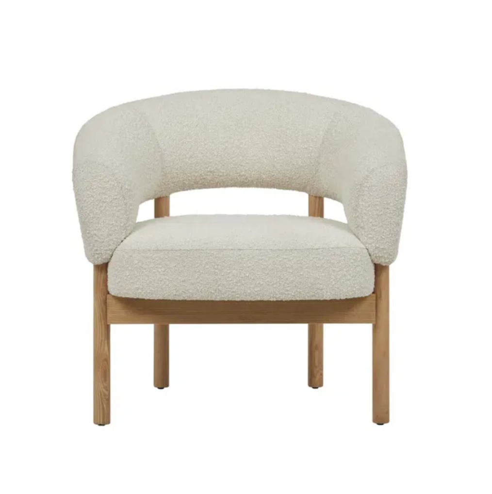 Plush Upholstery Occasional Chair