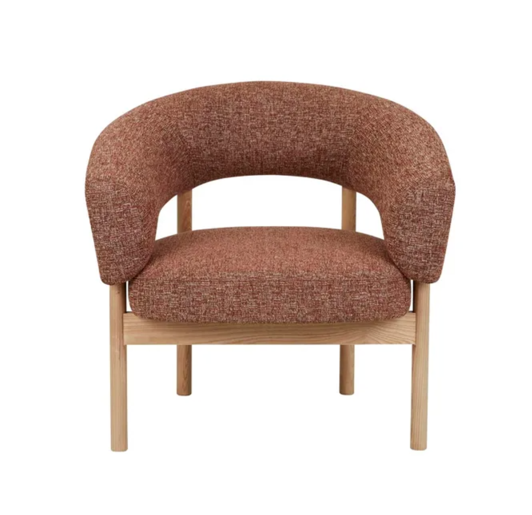 Plush Upholstery Occasional Chair