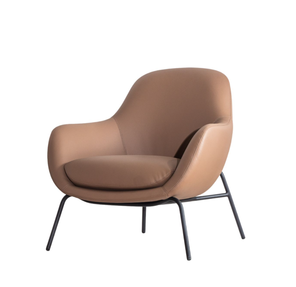 Contoured Plush Lounge Chair