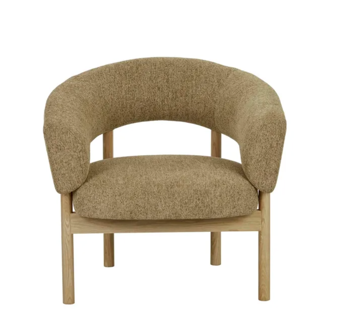 Plush Upholstery Occasional Chair