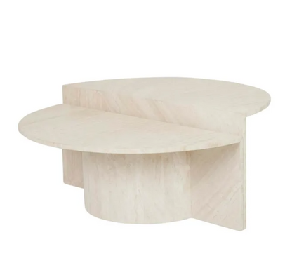 Stone Asymmetrical Coffee Table