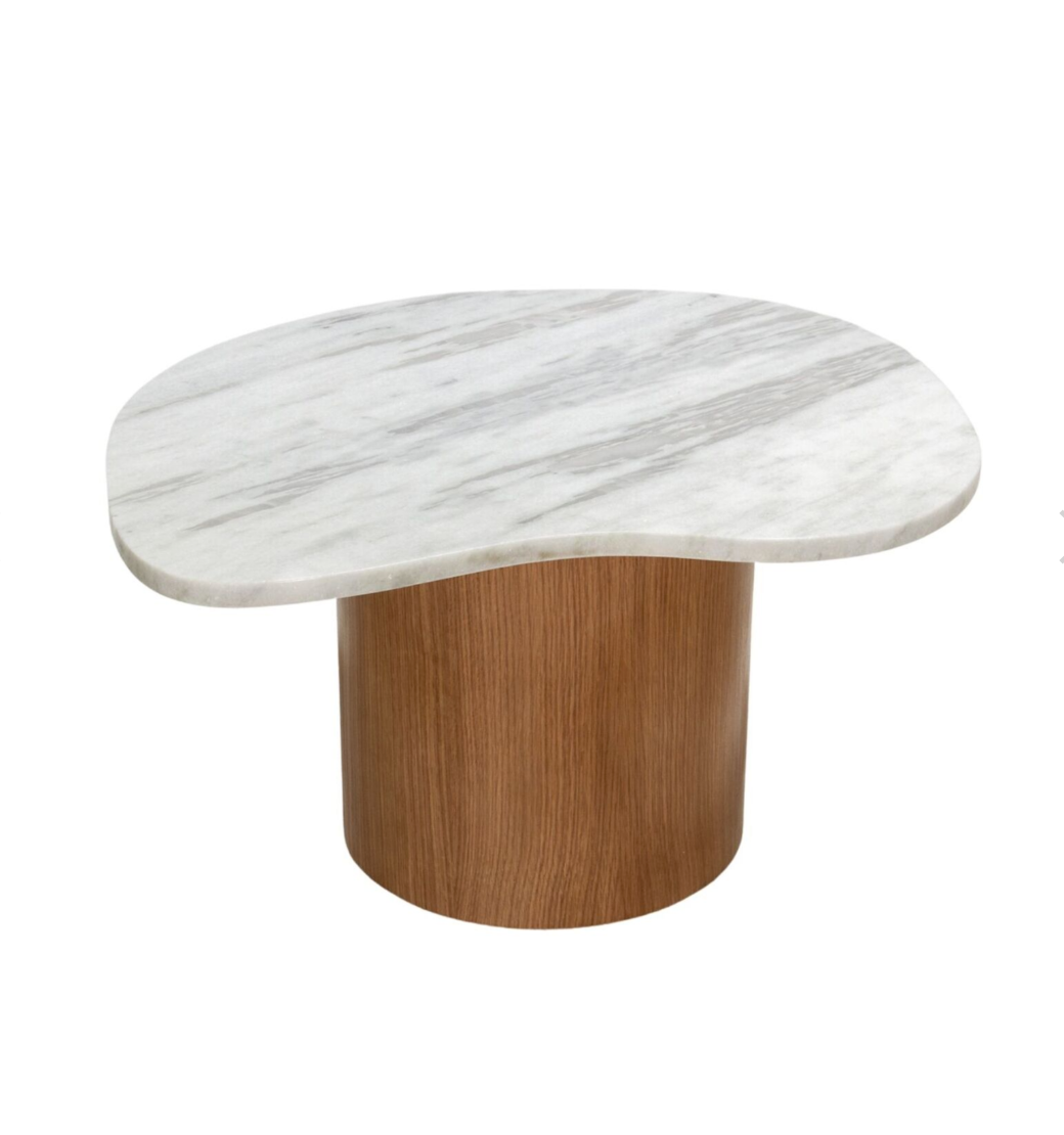 Oak Marble Trio Nest Coffee Table