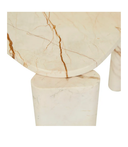 Triangular Marble Side Table