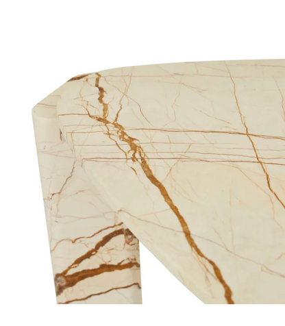 Triangular Marble Side Table