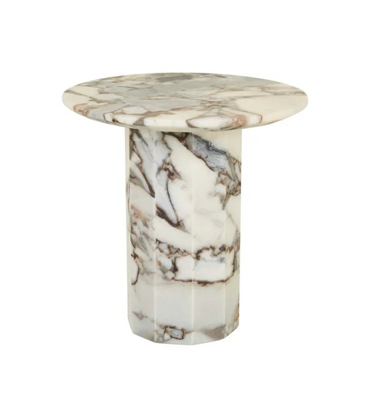 Decagon Marble Side Table