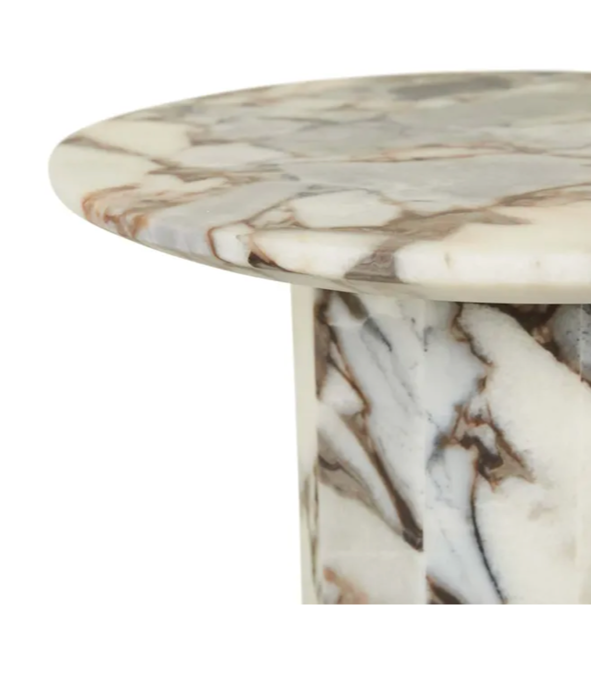 Decagon Marble Side Table