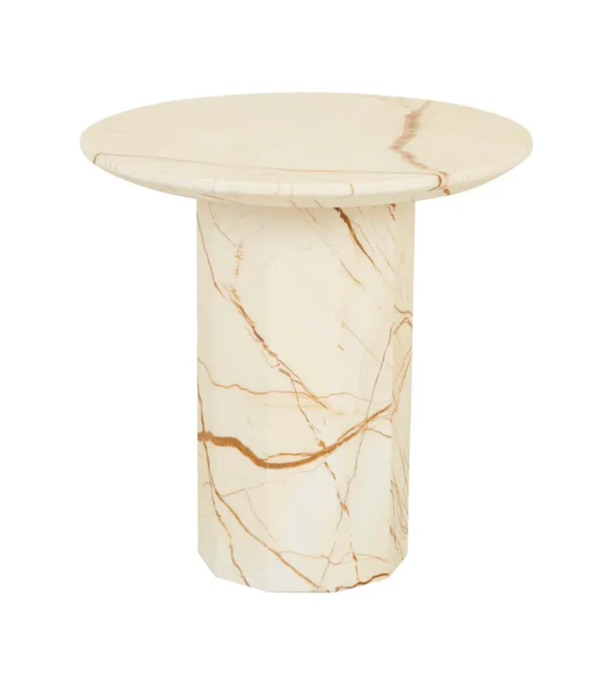 Decagon Marble Side Table