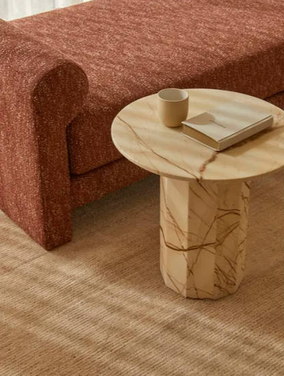 Decagon Marble Side Table