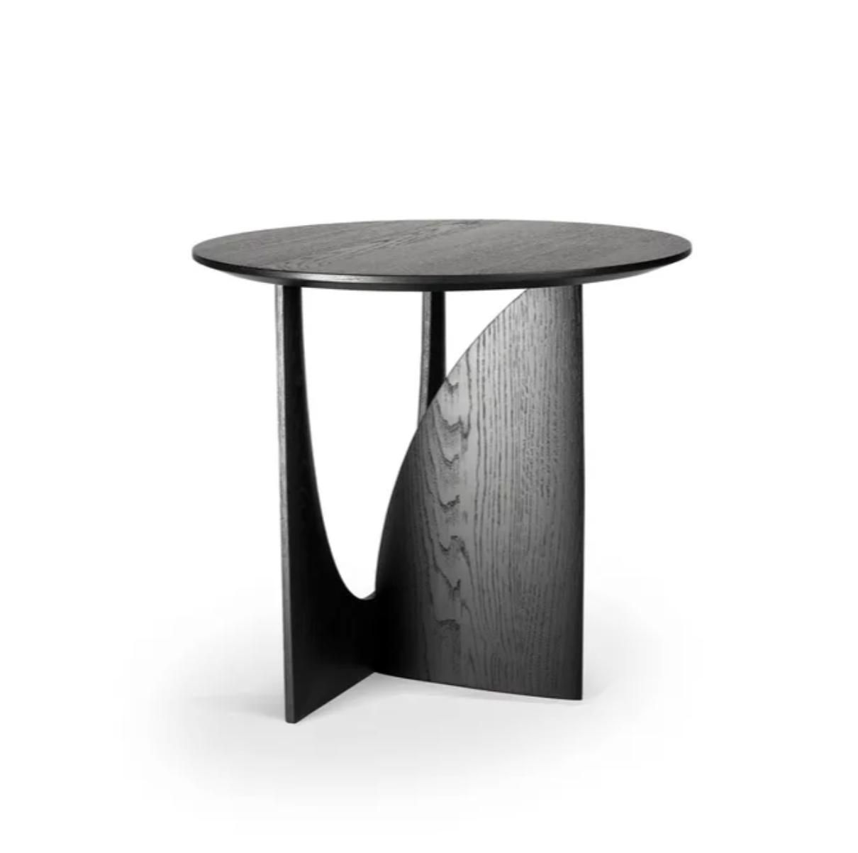 Geometric Base Round Side Table