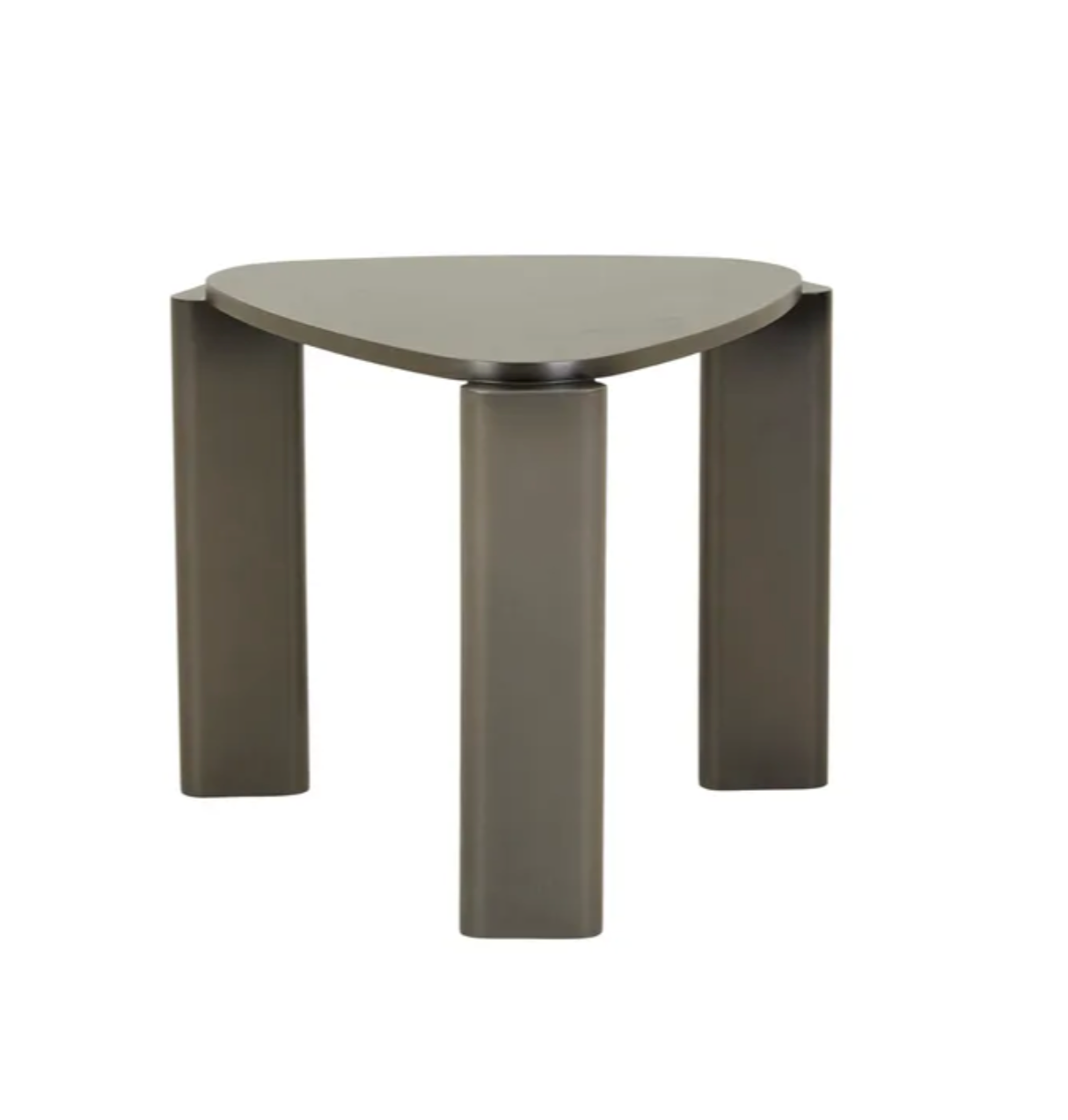 Triangular Metal Side Table