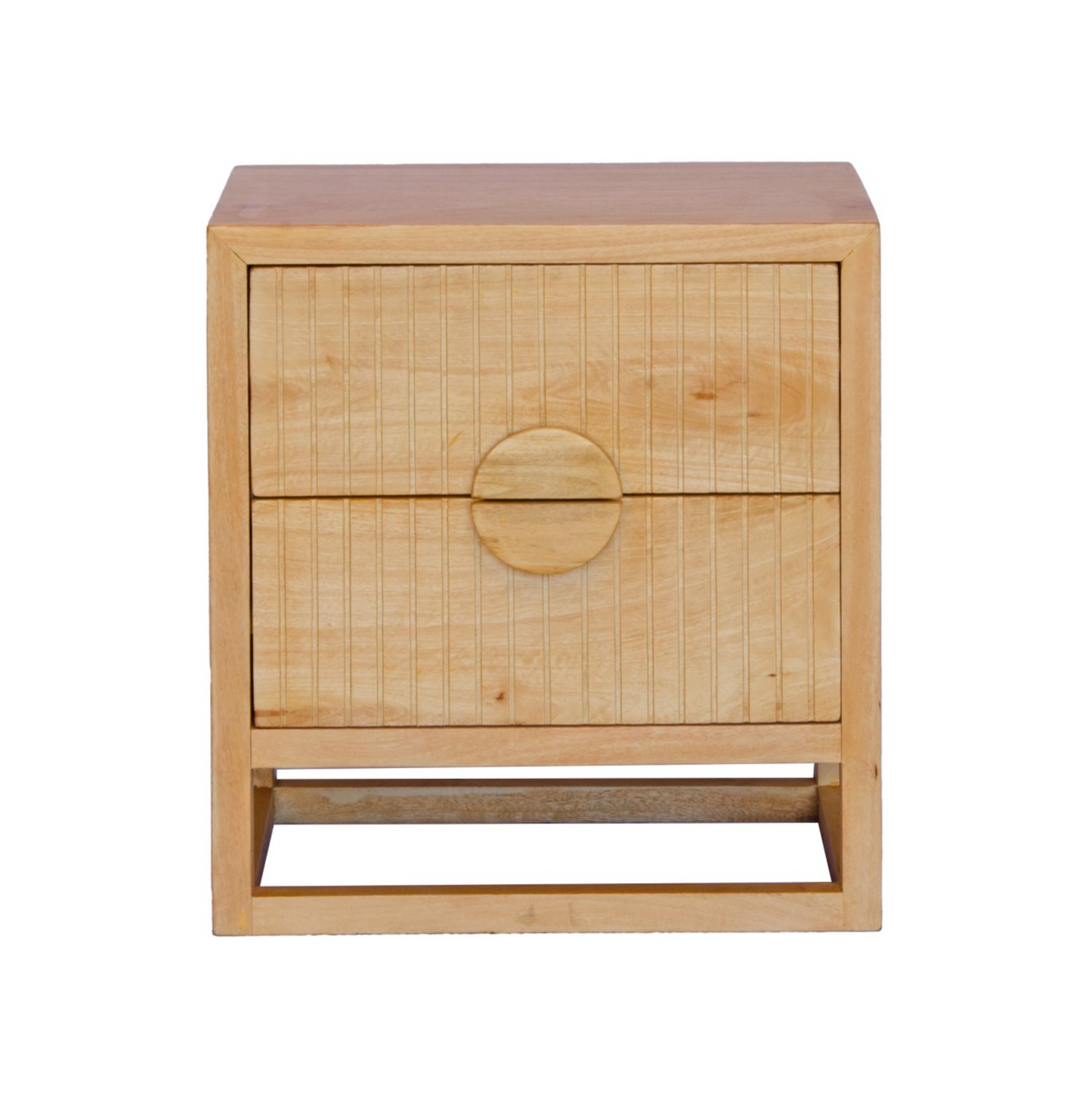 Slated Timber Bedside Table