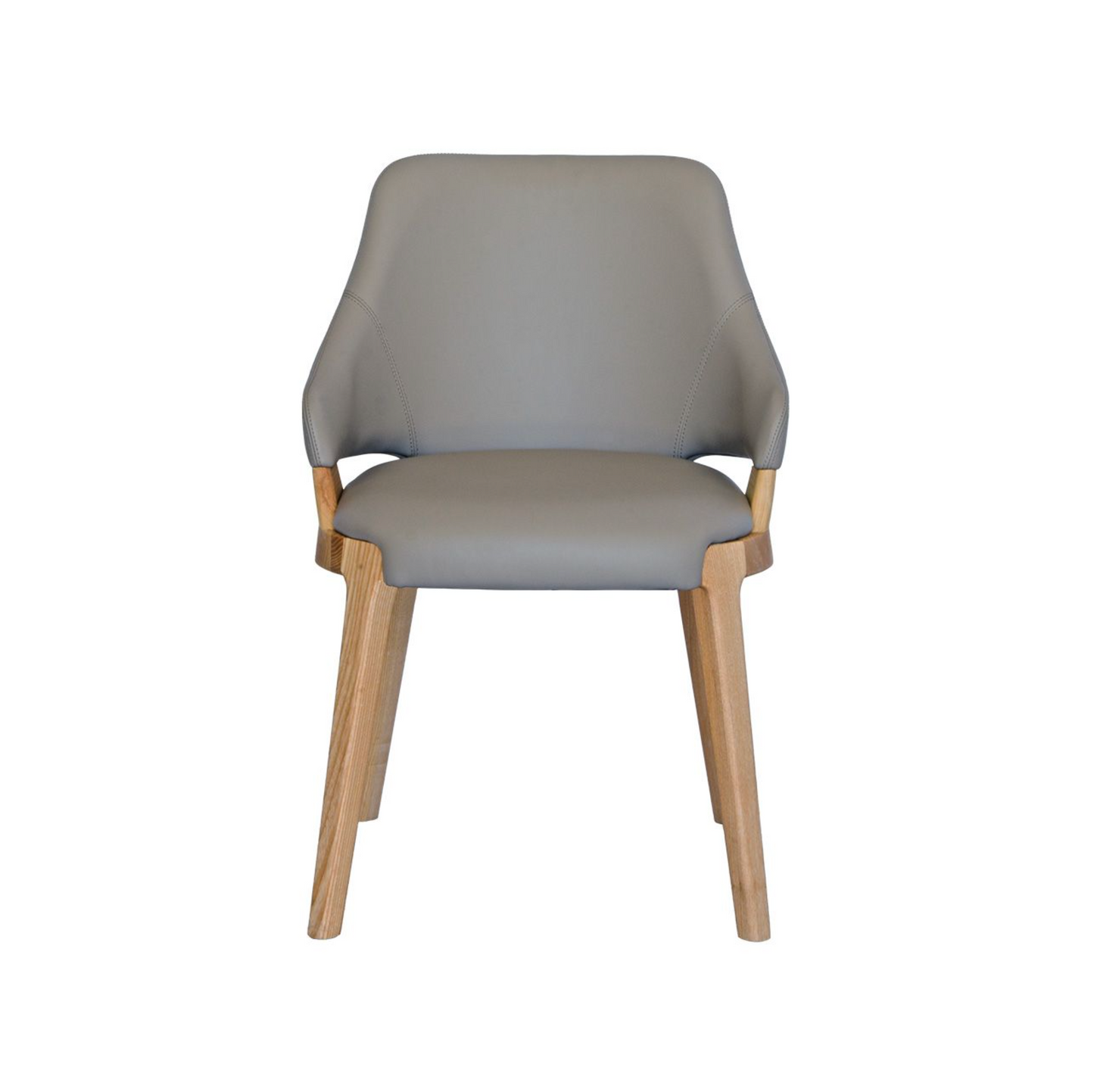 Grey Polyurethane Dining Chair