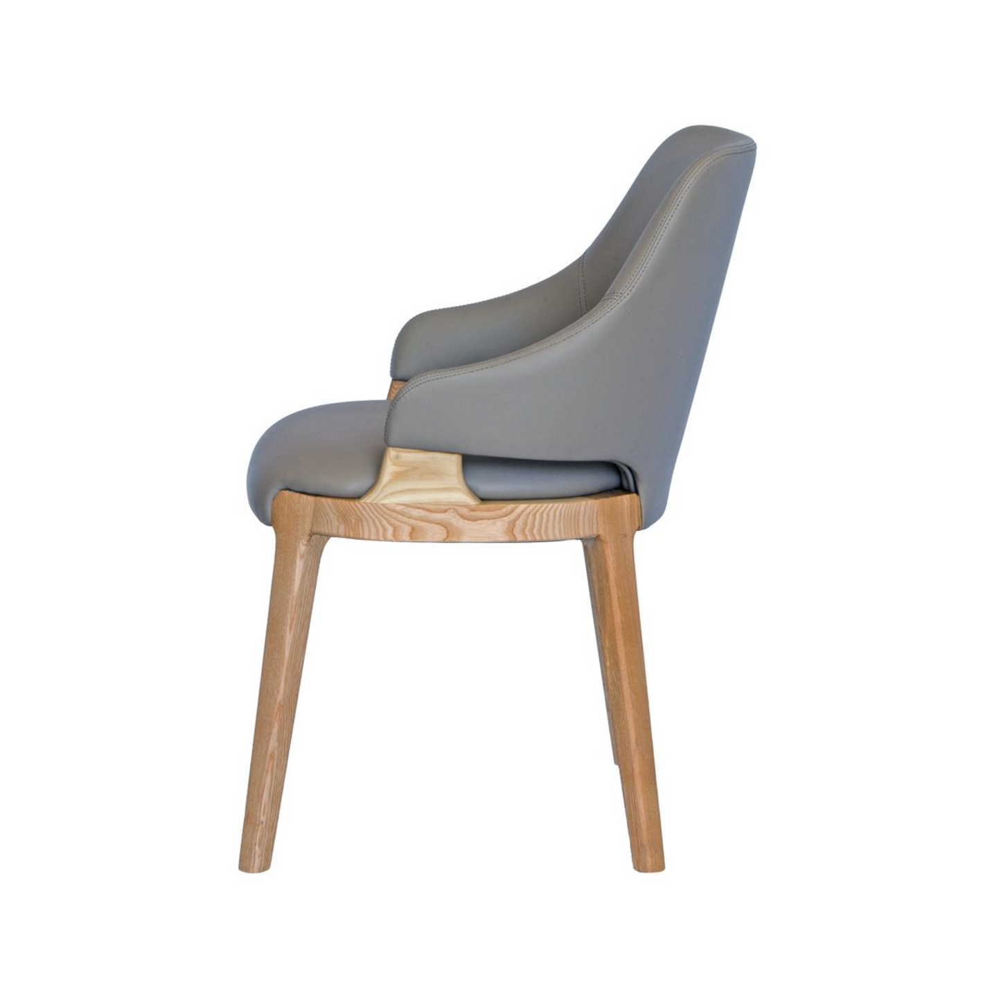 Grey Polyurethane Dining Chair