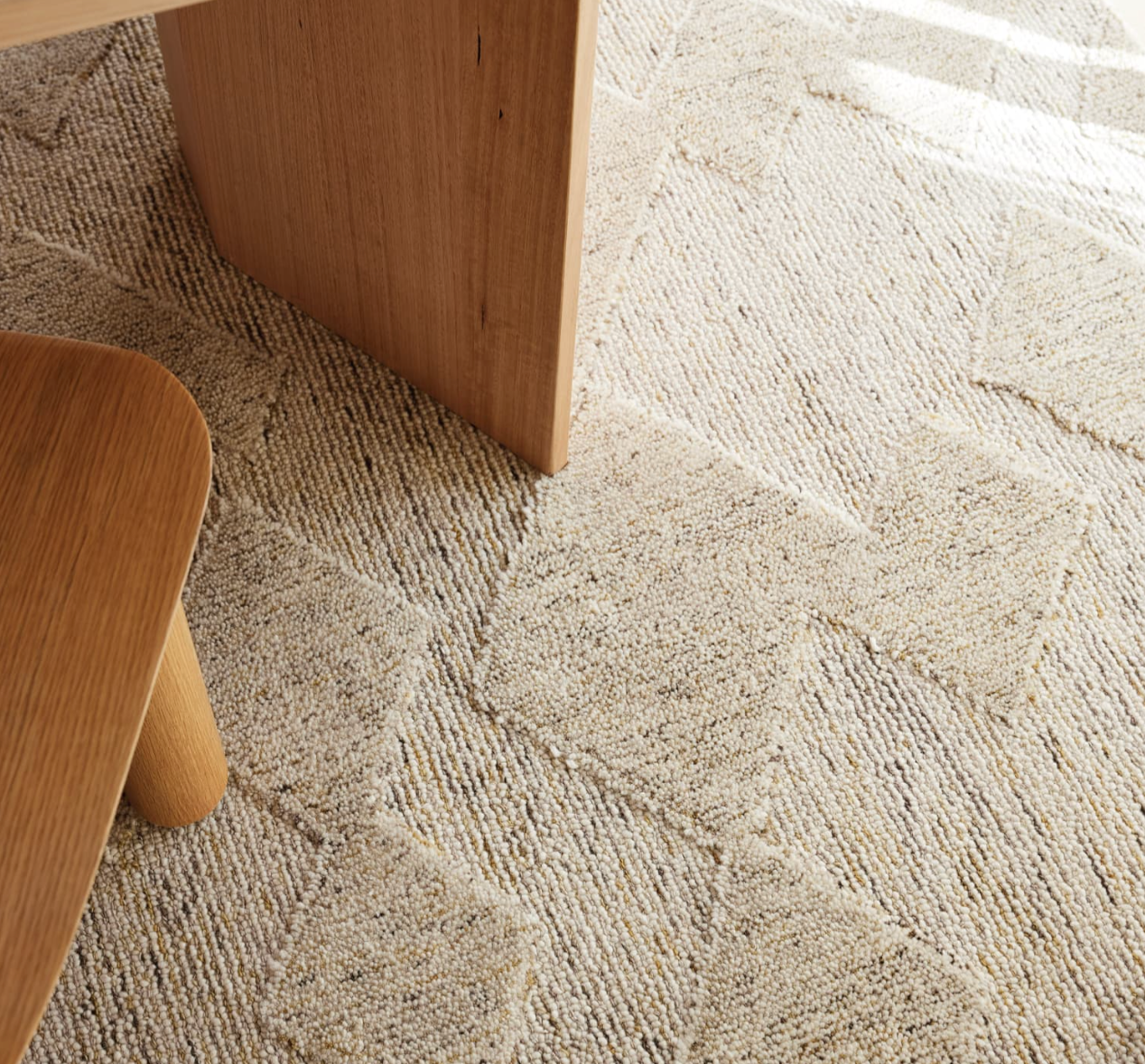 Revival Ivory Rug Geometric Warm Ivory Rug – Design Revival Online