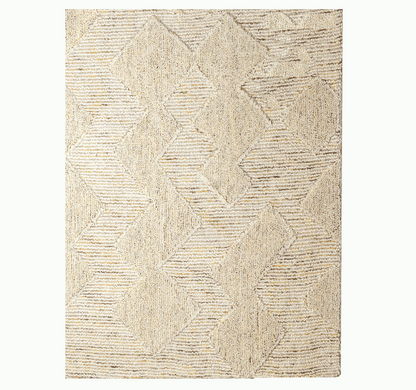 Revival Ivory Rug Geometric Warm Ivory Rug – Design Revival Online