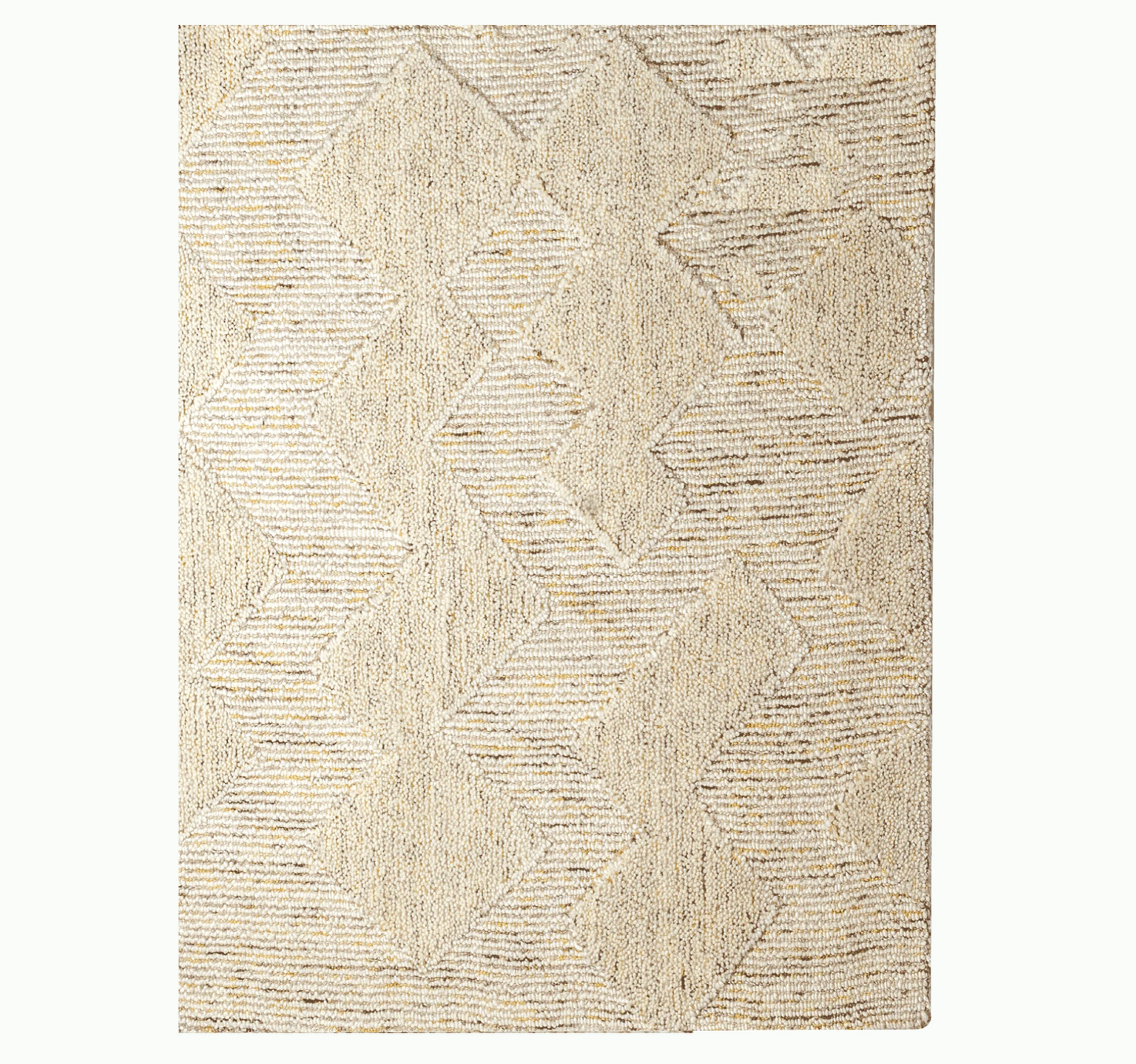 Geometric Warm Ivory Rug