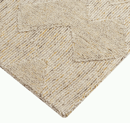 Geometric Warm Ivory Rug