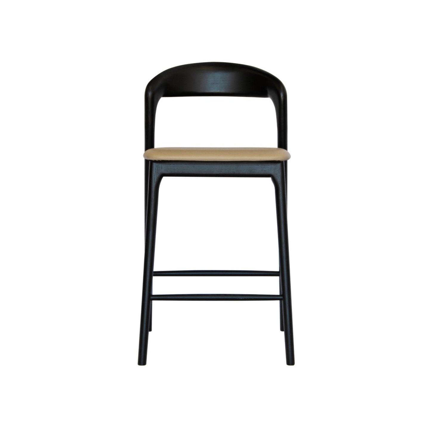 Curved Back Polyurethane Bar Stool