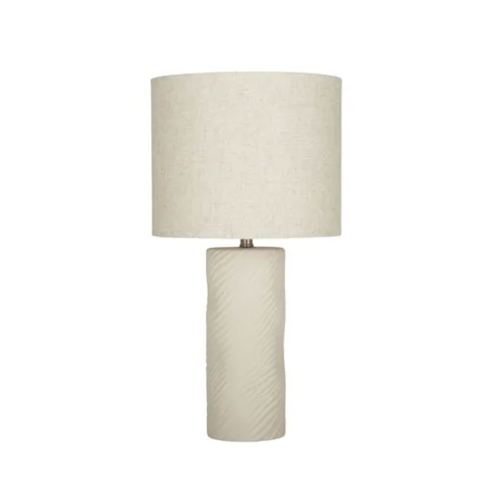 TIDE CERAMIC LAMP 33X61.5CM NAT/NATURAL - SET OF 2