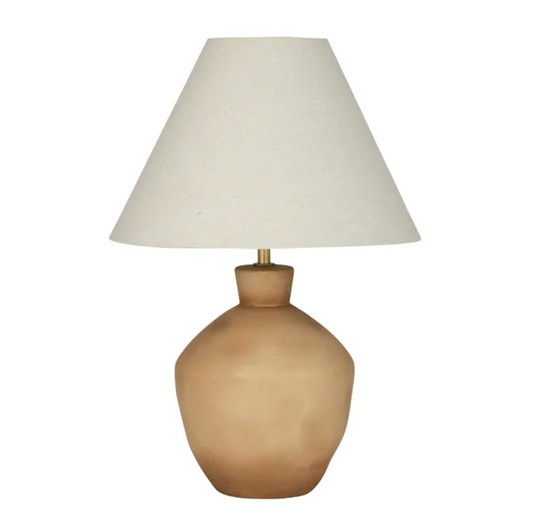 FULLARTON CERAMIC LAMP 35.5X52CM SAND/IVORY - SET OF 2