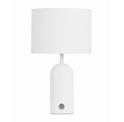 Wood Linen Touch Table Lamp