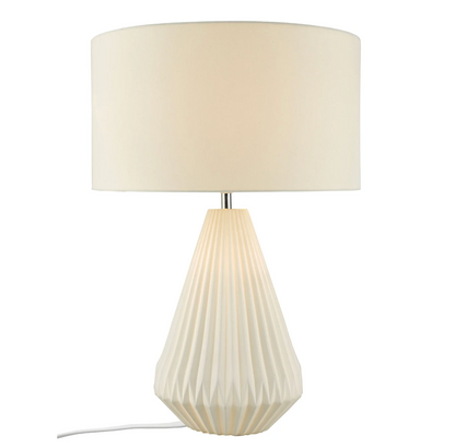 Belle Tall Table Lamp in White