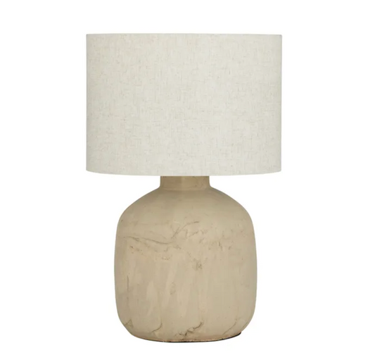 Bexley Ceramic Table Lamp 33x48cm Taupe - Set of 2