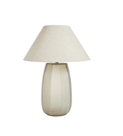 Drum Table Lamp - Olive/Natural