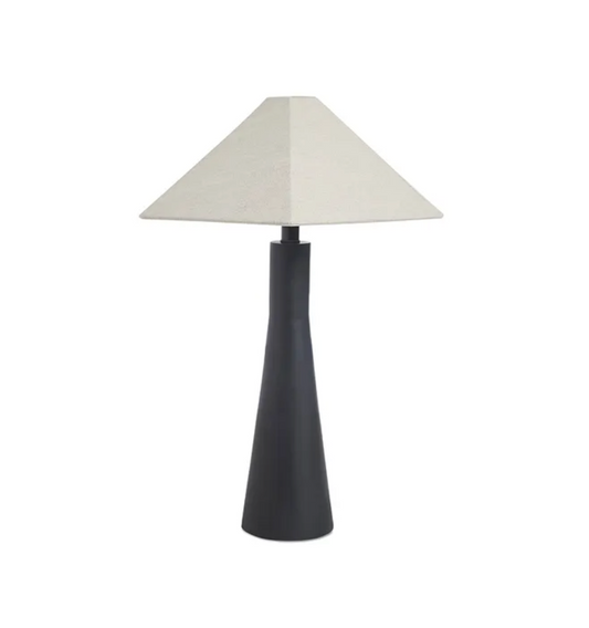 Hexagon Table Lamp - Black/Sand