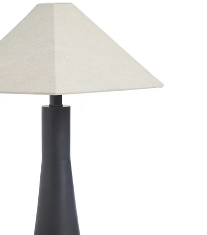 Hexagon Table Lamp - Black/Sand