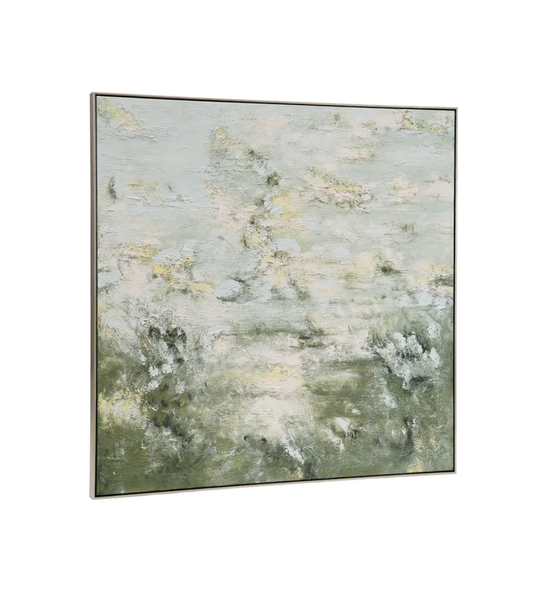 Whimsical Meadow Oil on Canvas Painting