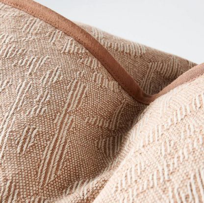 Helga Cushion - Clay/Off White