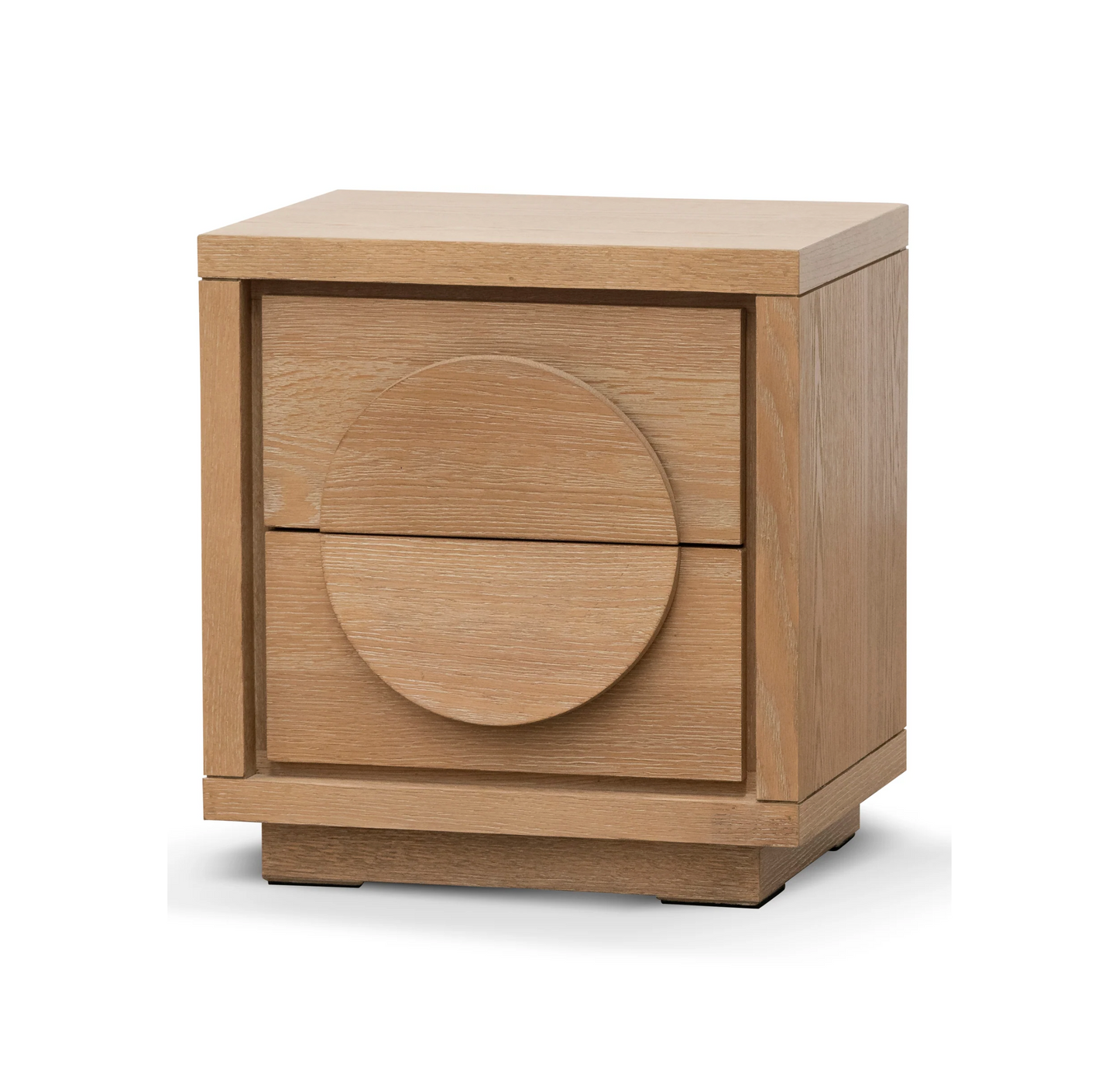 Half Moon Handles Bedside Table