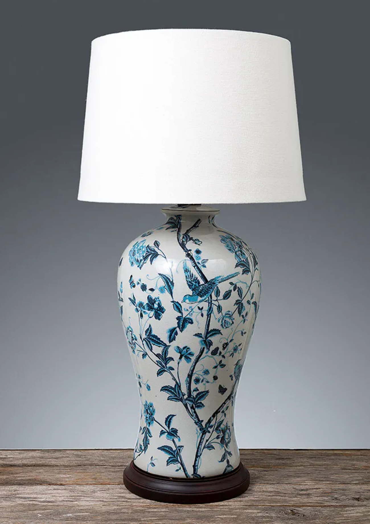 Ashleigh Ceramic Table Lamp Base Blue and White