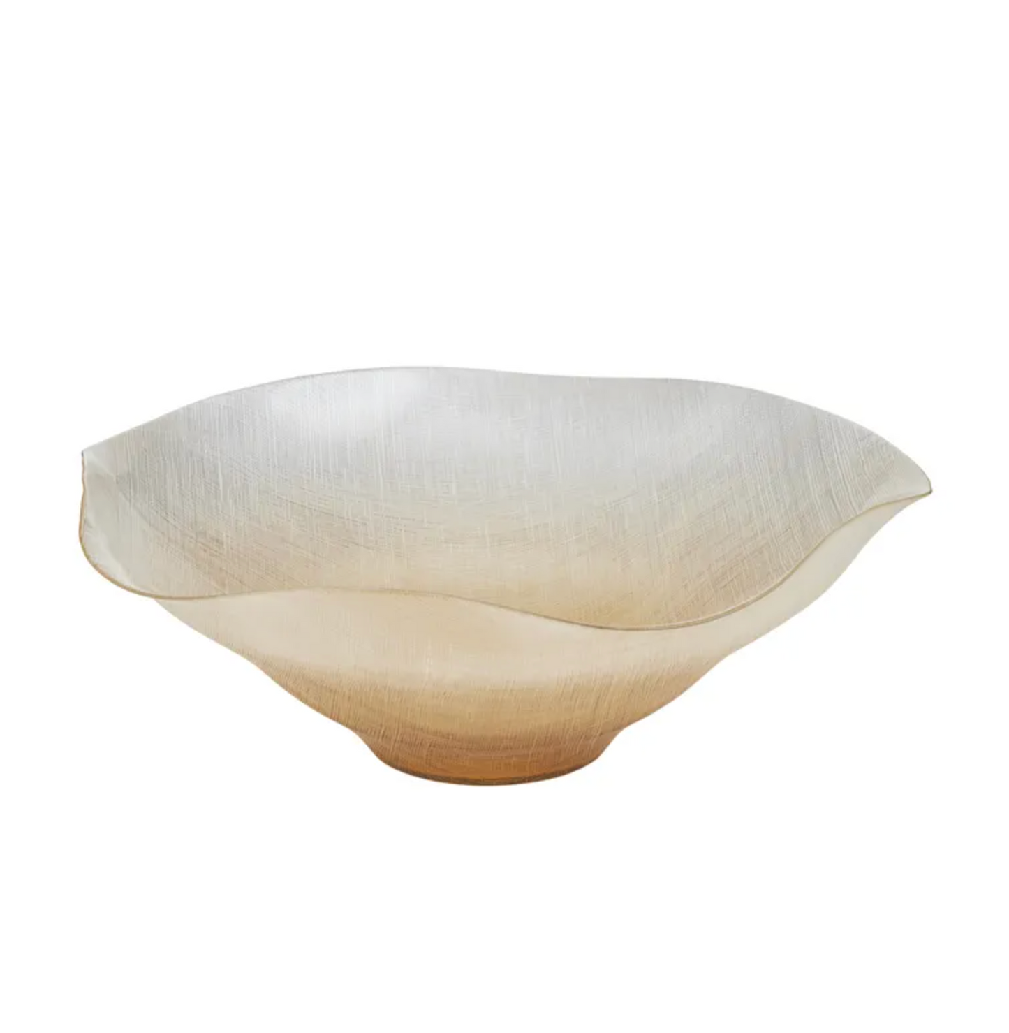 Carla Glass Bowl 44.5x15cm Amber