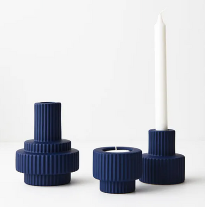 Candle Holder Annix - Cobalt